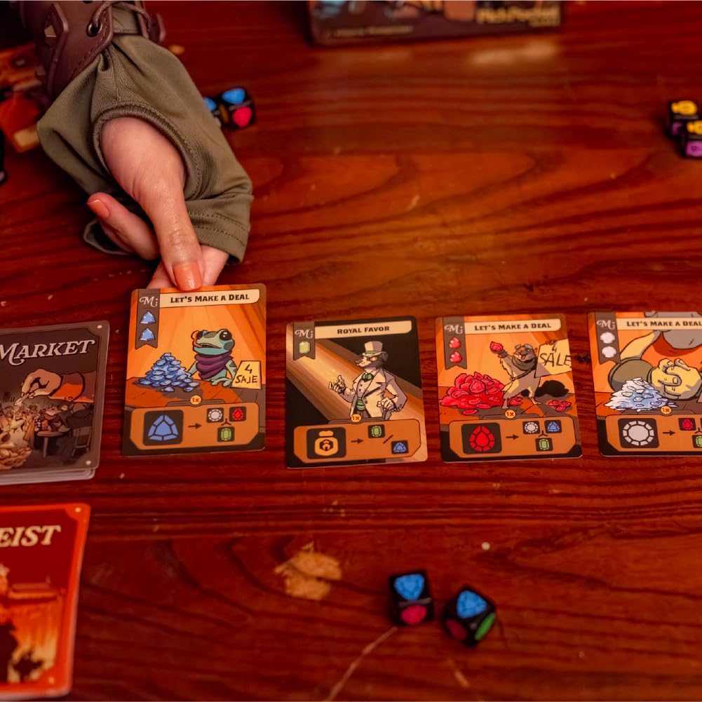 Thief's Market | Easy to Learn and Quick to Play | Strategic Dice-Drafting Board Game (Retail Edition