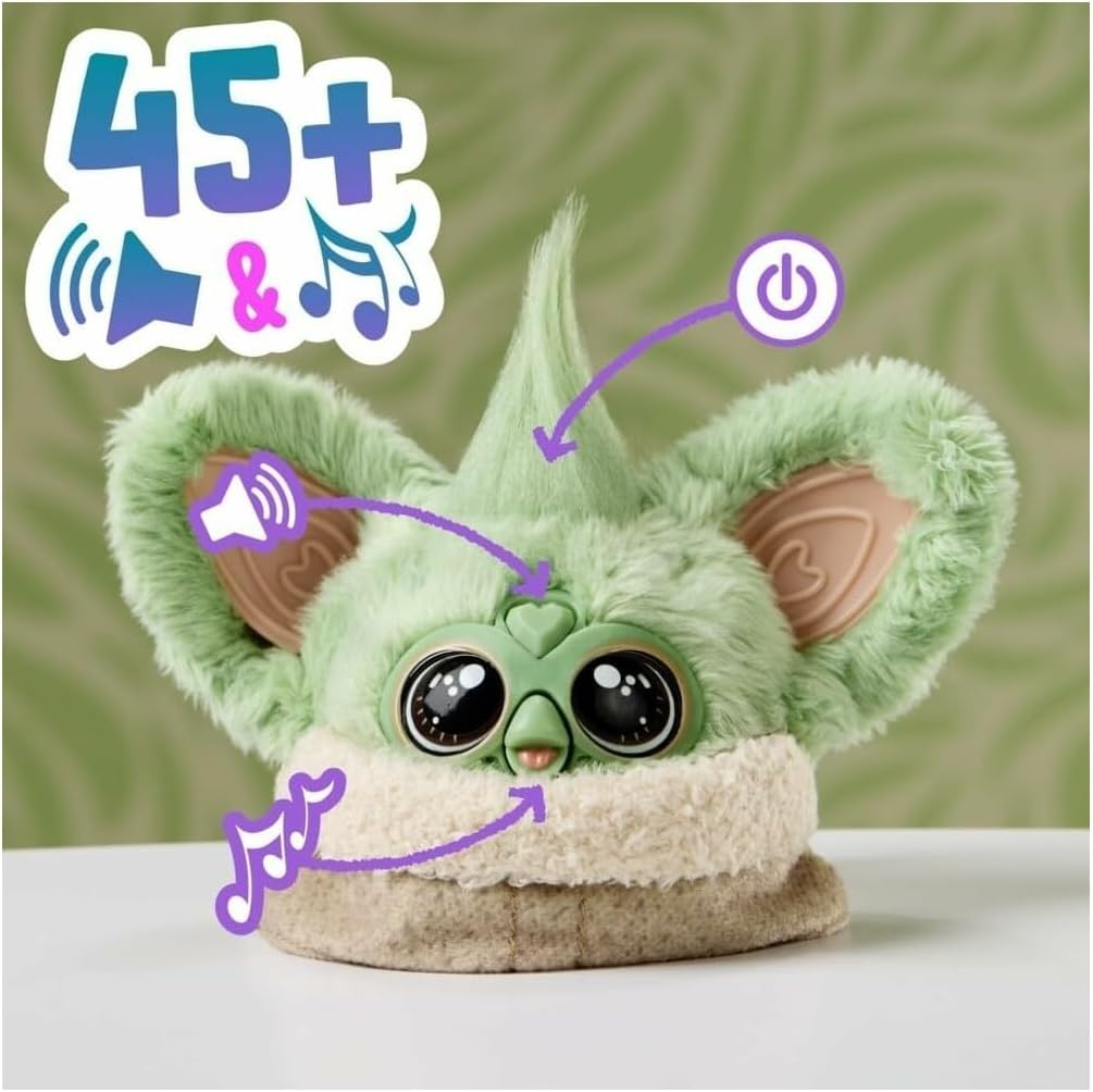 Furby Furblets STAR WARS™ Grogu Collectible Electronic Plush Toy, Officially Licensed