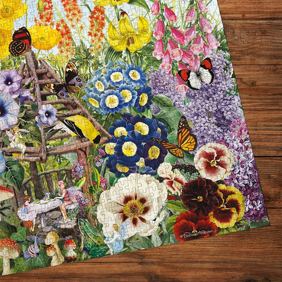 Gibsons legpuzzel Fairy Garden 500XL - kleurrijke dieren puzzel