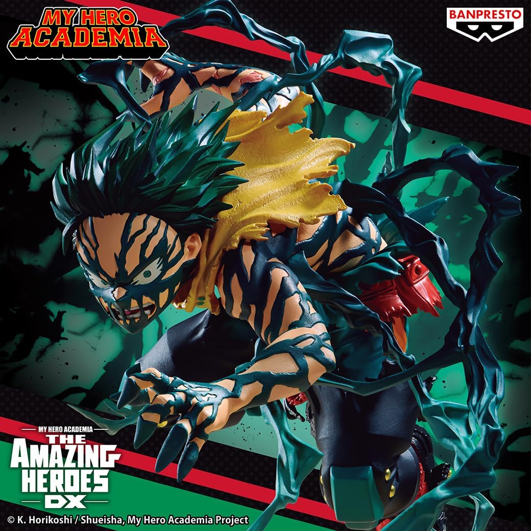 Banpresto Izuku Midoriya My Hero Academia Action Figure - The Amazing Heroes - DX 14 cm - BP29895P Multicolor - Collectible Figure - Great for Anime Fans