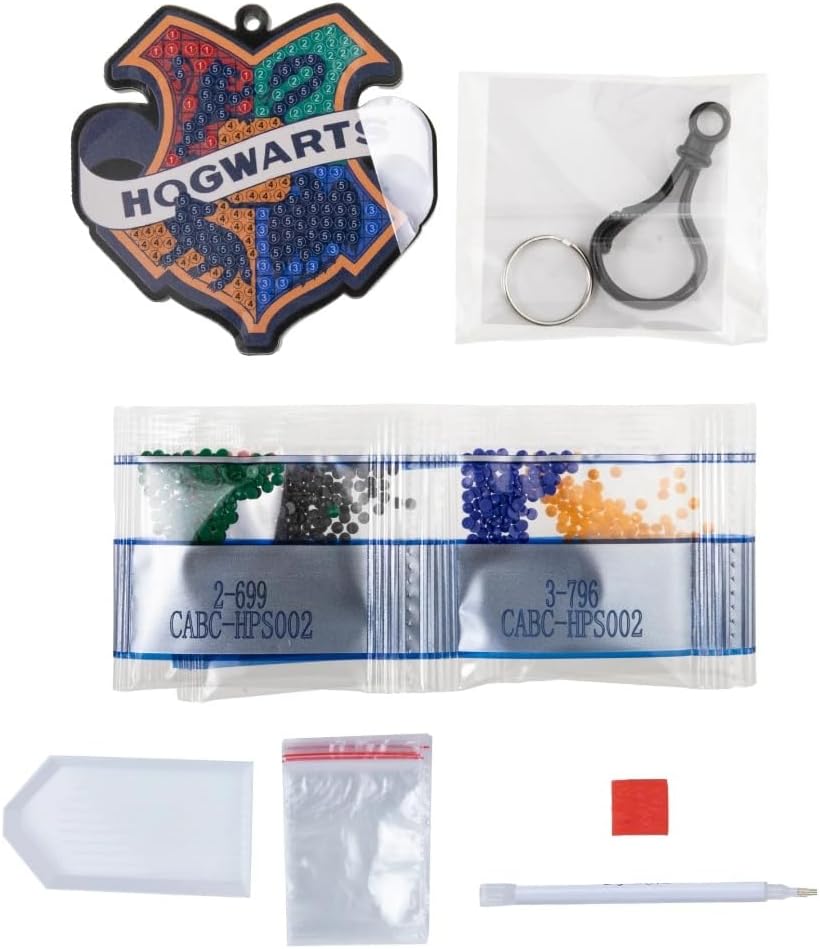 Hogwarts Badge Crystal Art Bag Charm