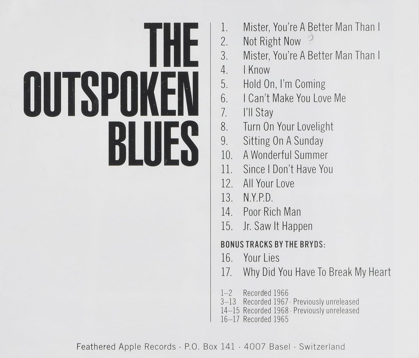 Outspoken Blues