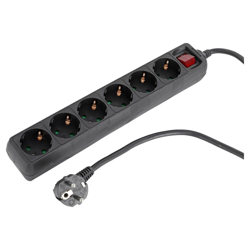 Grundig 6-voudige Stekkerdoos met Aan/Uit Knop 15m