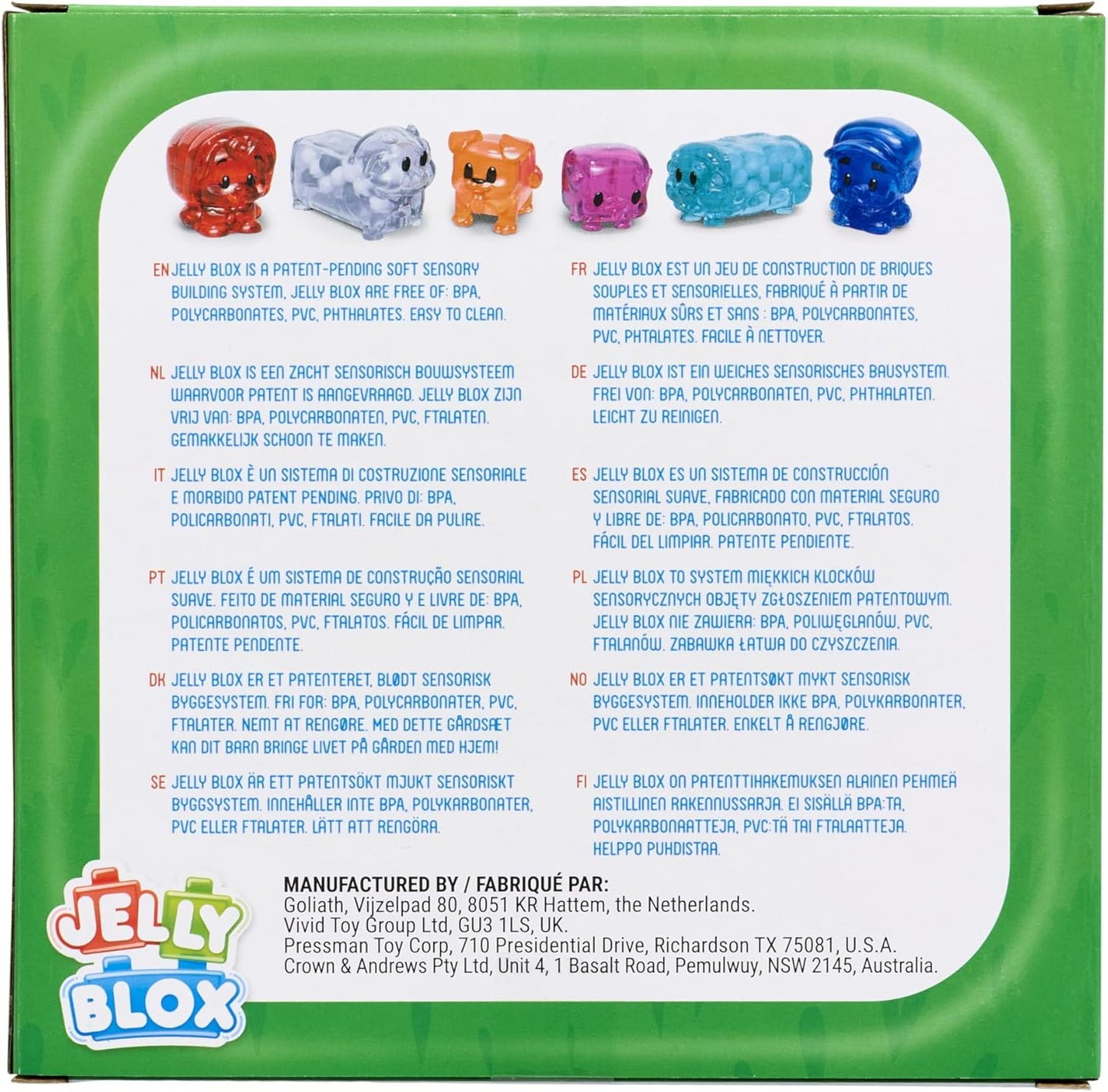 Goliath Games - Jelly Blox - Boerderijdieren - 6dlg.