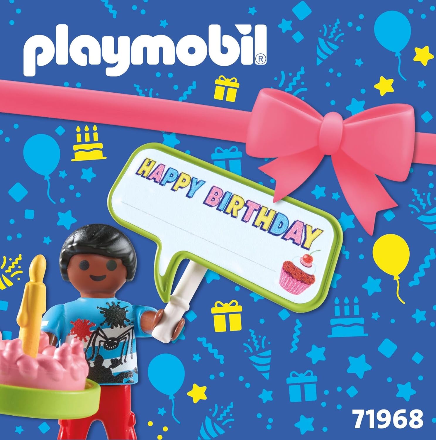 Playmobil Children’s Birthday Party – Party Figures with Gifts, Cake & Accessories, Fun Celebration Role‑Play Toy for Kids Ages 4+