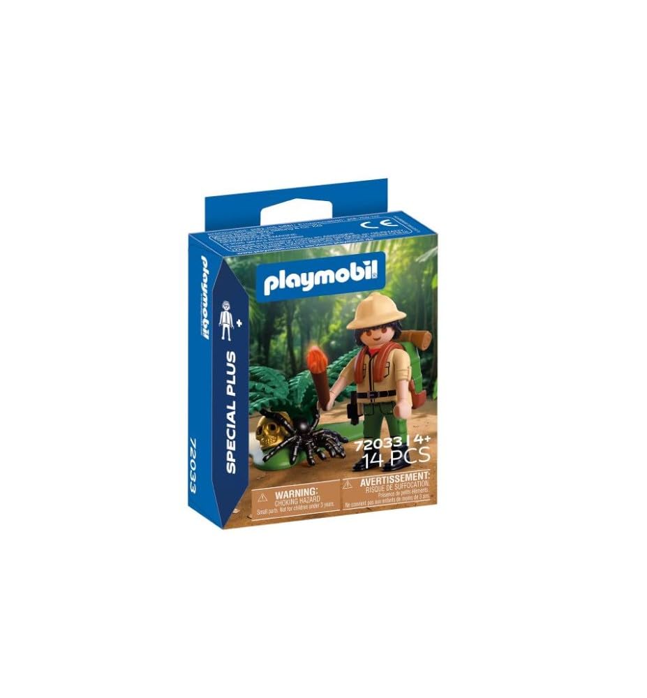 Playmobil 72033 Adventurer – Explorer Figure with Gear & Accessories, Imaginative Outdoor Role‑Play Toy for Kids Ages 4+