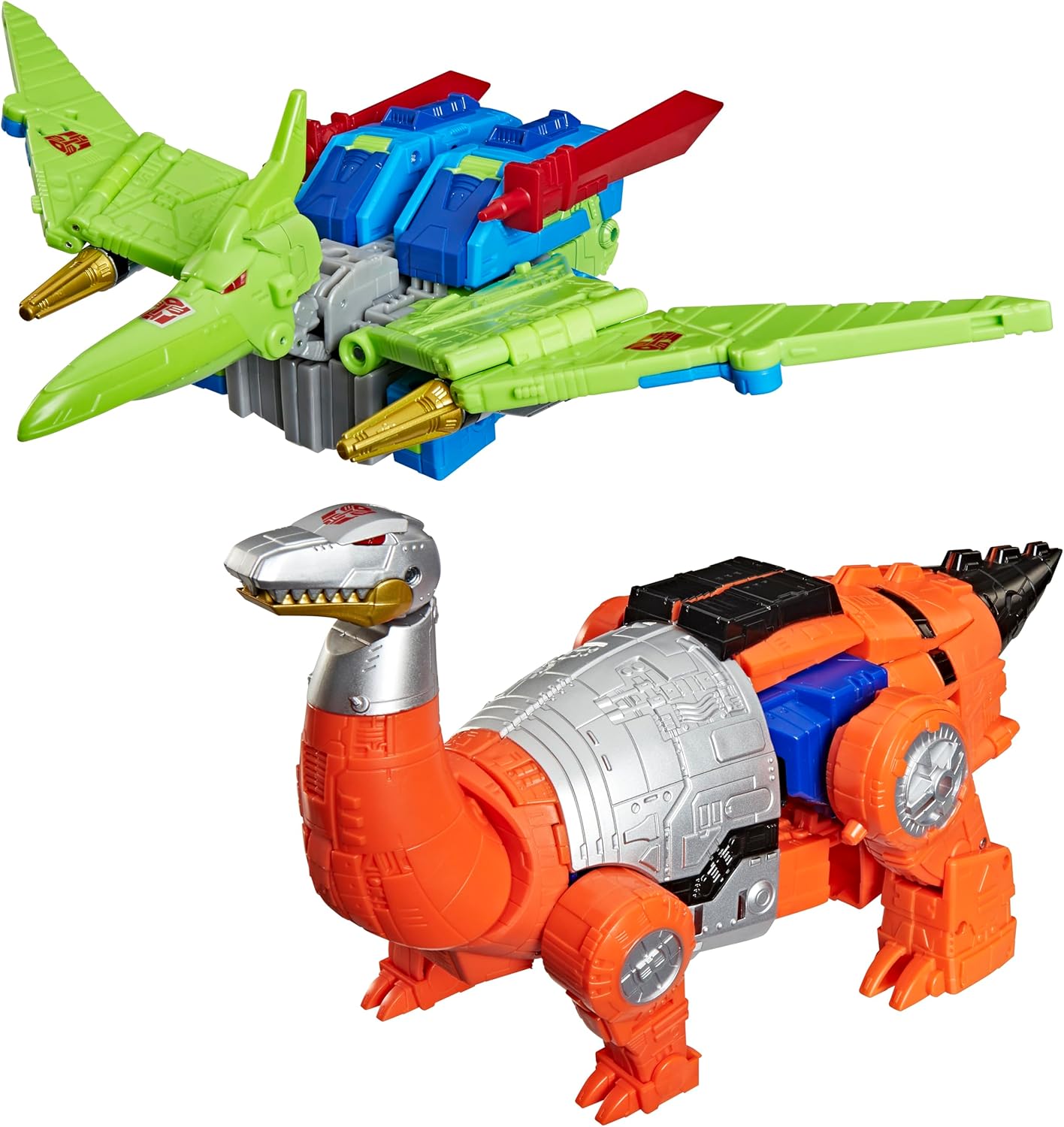 Transformers Age of The Primes, G2 Dinobot Swoop and G2 Dinobot Sludge, 21.5 cm, Convertible Class, Robot Toy, Age 8+