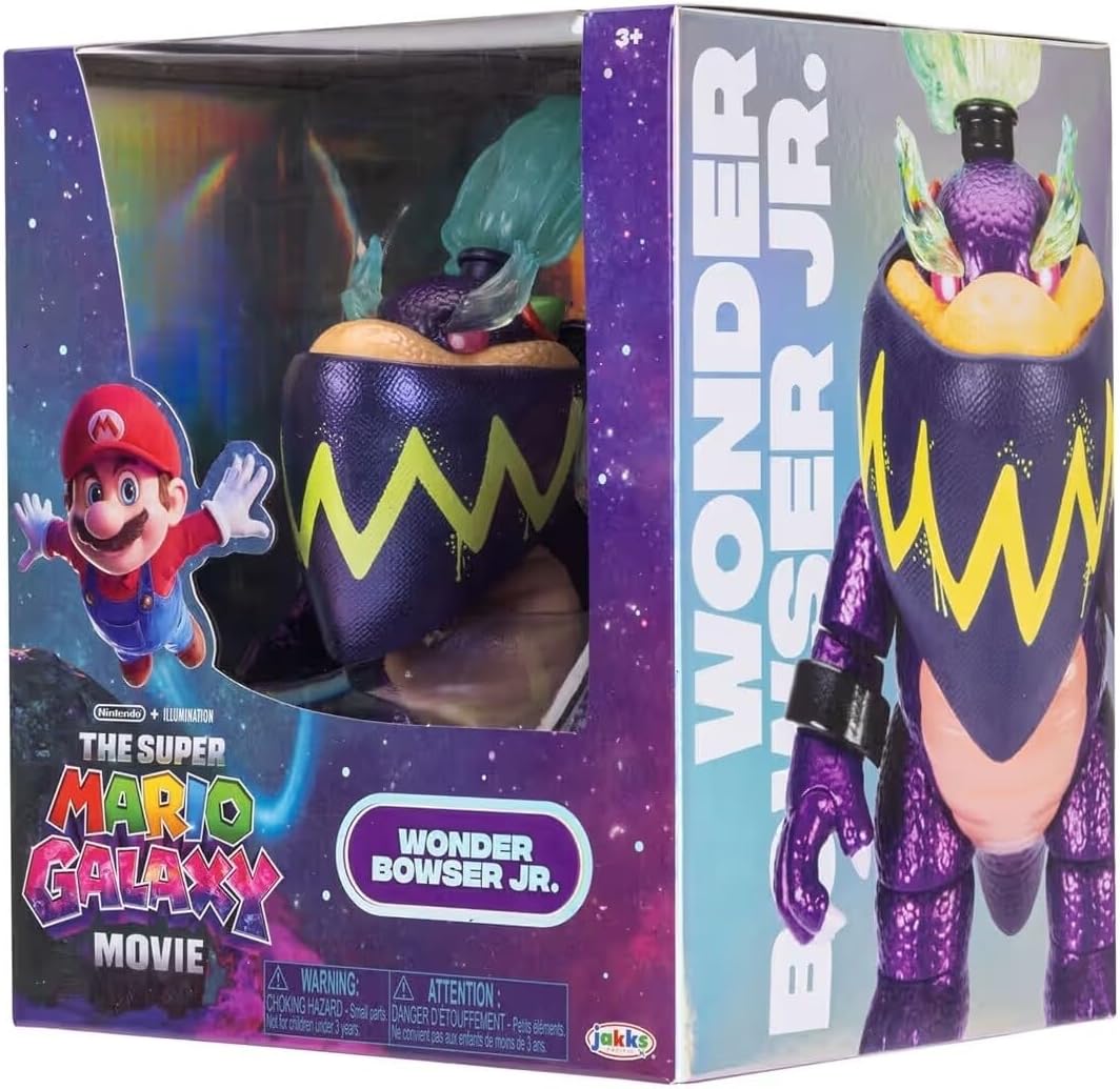 Jakks Pacific The Super Mario Galaxy Movie Figure Wonder Bowser Jr 16 cm