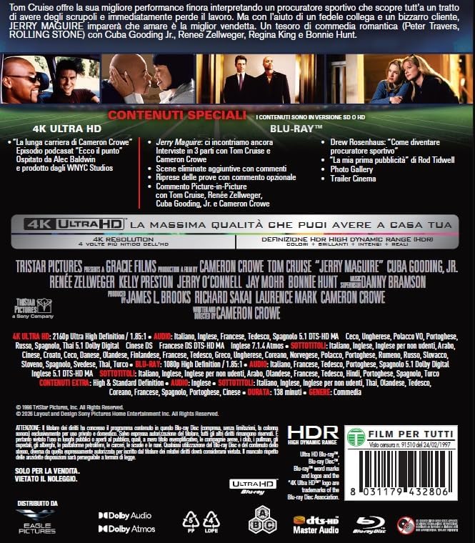 Blu-Ray 4K Uhd Jerry Maguire (4K Ultra Hd+Blu-Ray Hd