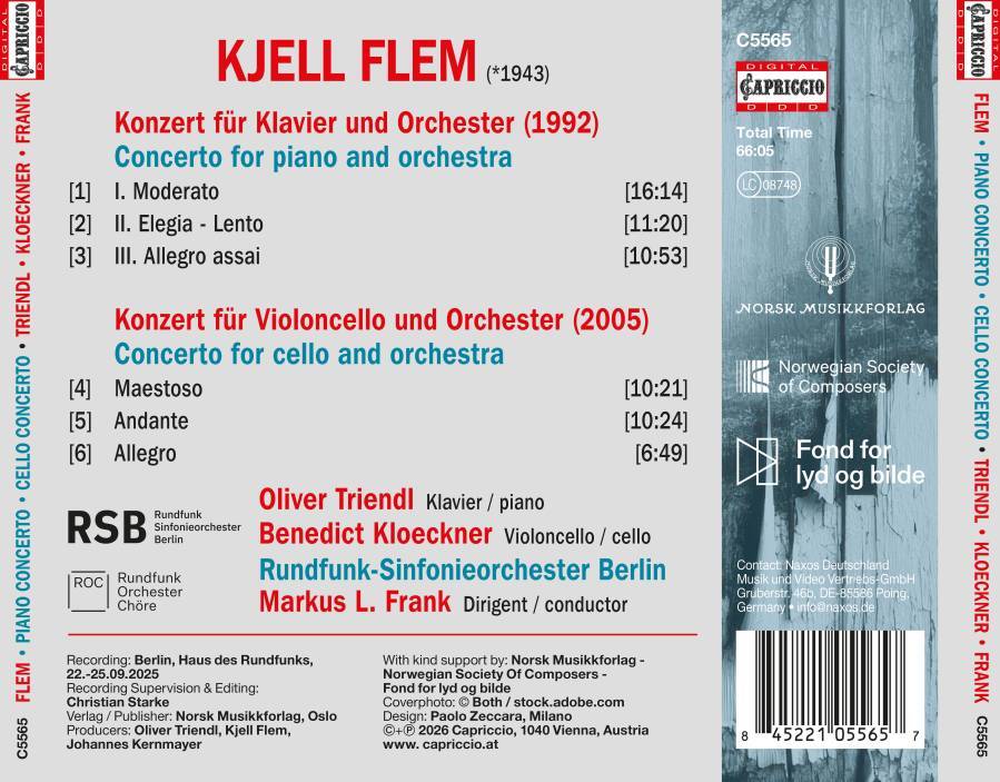 Kjell Flem: Piano Concerto/Cello Concerto