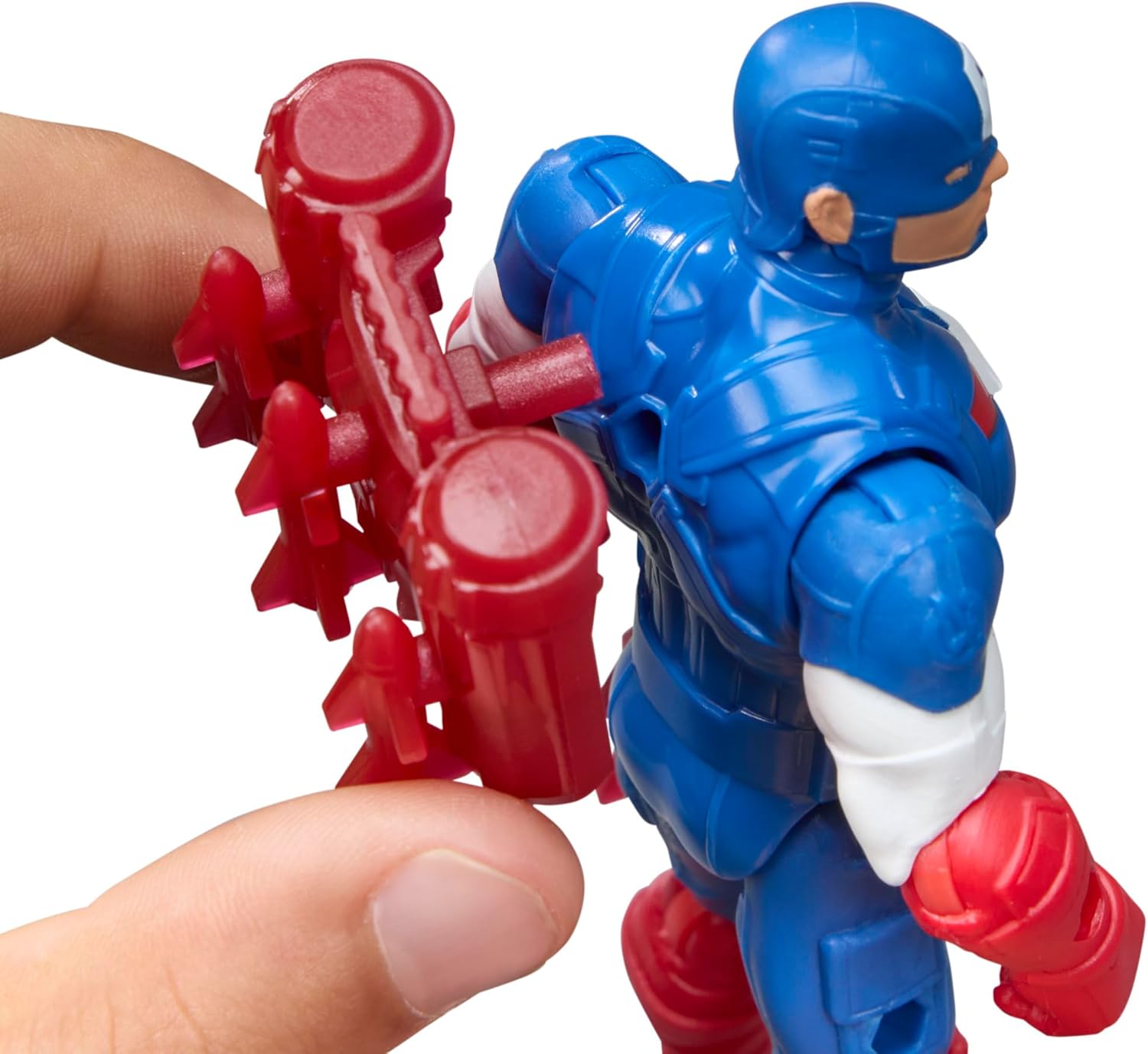 Marvel Avengers ActionVerse Captain America Action Figure & Accessories, 11.4-cm (4.5 inch) Super Hero Toys & Figures for Children, Ages 4+
