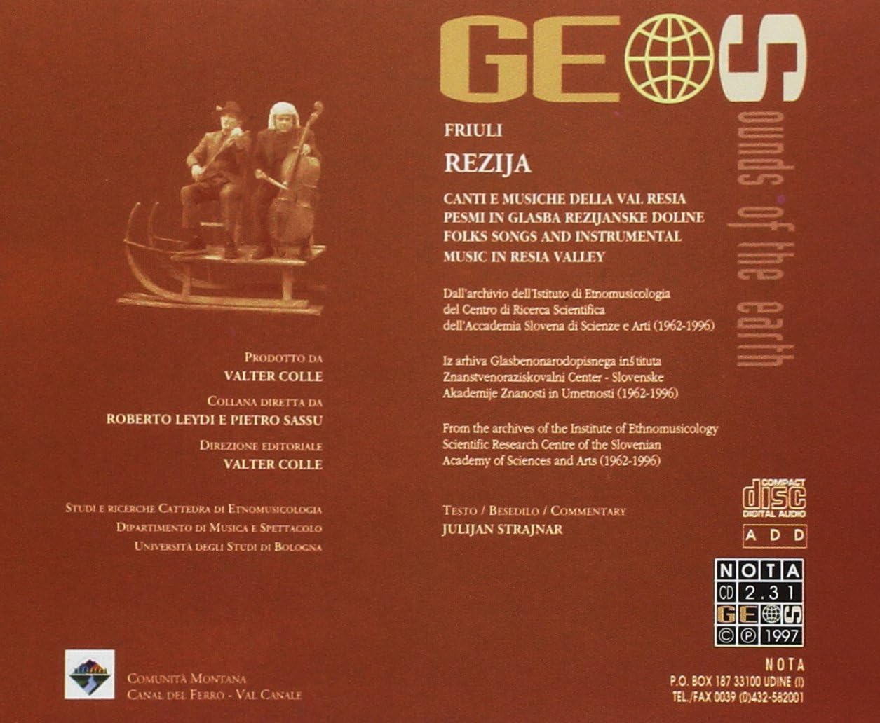 Juljan Strajnar - Rezija. Canti E Musiche Della Val Resia