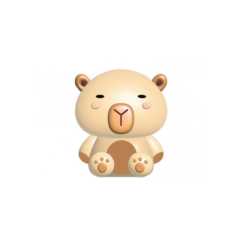 Itotal - Night Light - Capybara - 18 + 15 + 12.5 Cm