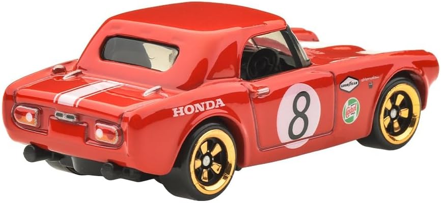 Hot Wheels Silver Series Rally Racers Honda S800 Racing 2/5, 1:64 Scale Diecast Toy Vehcile