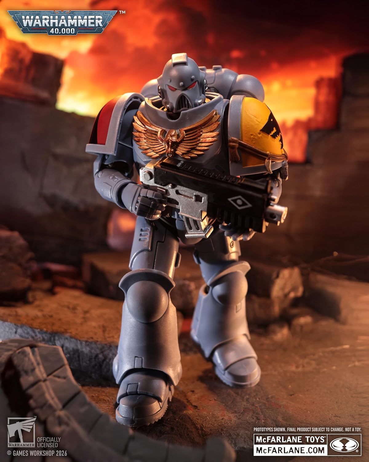 McFarlane Warhammer 40.000 Grey Hunter (Space Wolves) 17,8 cm Actionfigur Spielzeug