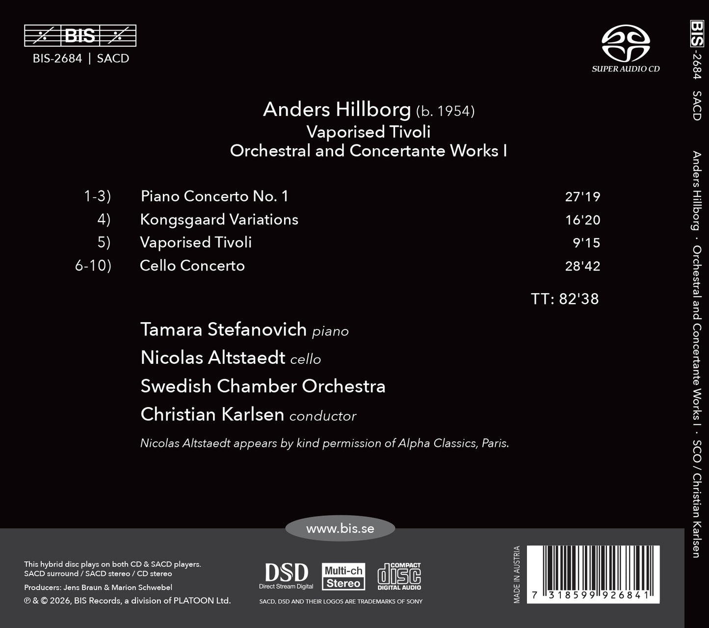 Anders Hillborg: Vaporised Tivoli