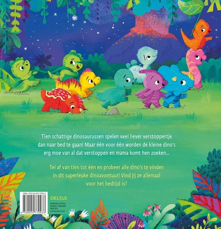Deltas - Tijd voor bed kleine dino\`s! Kijk- en zoekboek