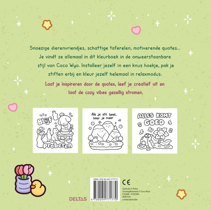 Deltas - Cozy Vibes Cute & Comfy Kleurboek Coco Wyo