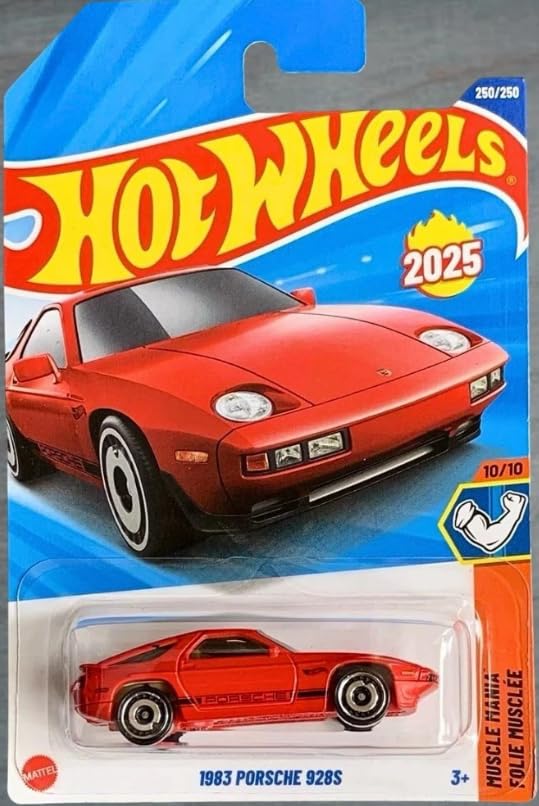 Hot Wheels 1983 Porsche 928S , Muscle Mania 10/10, 250/250, New for 2025!, 1:64 Scale Diecast Vehicle