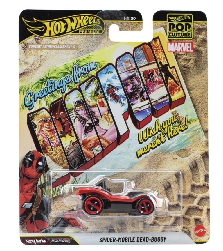 Hot Wheels Premium Pop Culture Marvel Spider-Mobile Dead-Buggy Die-Cast Vehicle