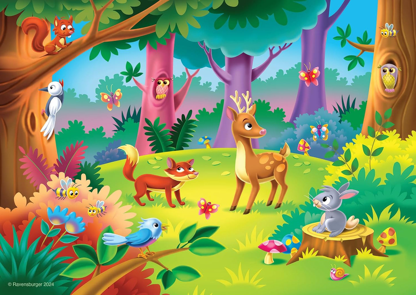 Ravensburger Counting Animals - My First Jigsaw Puzzles for Toddlers Age 2 Years (24 Months) - 6, 8, 10 & 12 Pieces