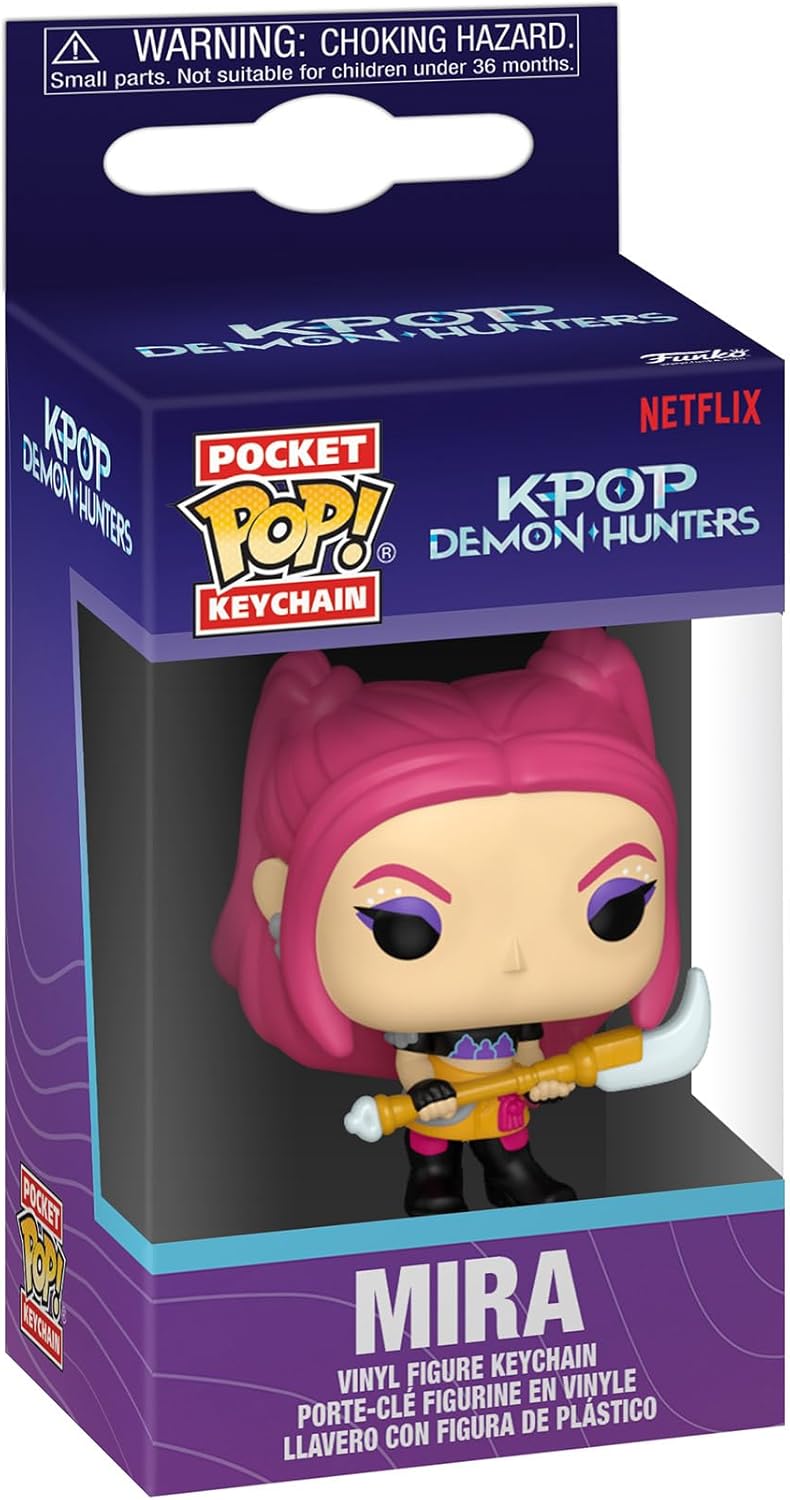 Funko POP! Keychain: Netflix - KPOP Demon Hunters - Mira Novelty Keyring - Collectable Mini Figure - Stocking Filler - Gift Idea - Official Merchandise - Backpack Decor