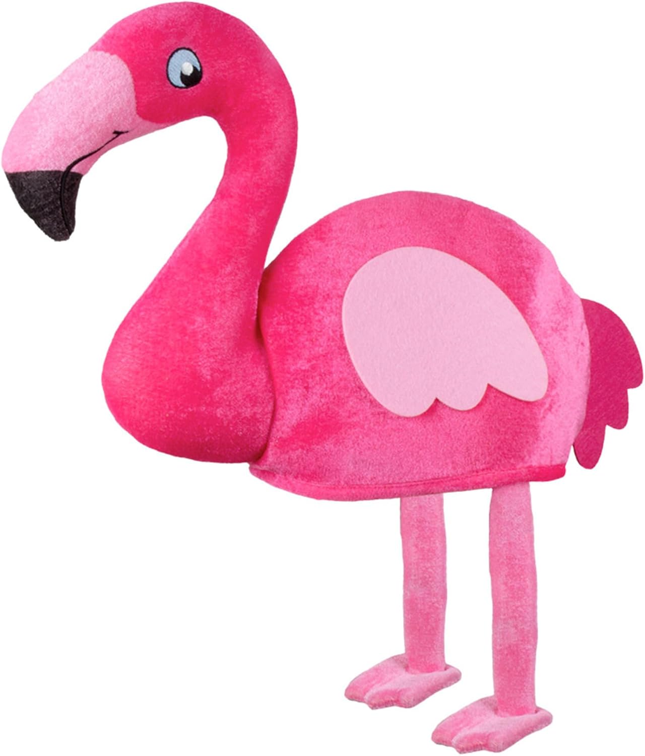 Boland 52271 - Tier Mütze, Flamingo, Rosa, Plüsch Hut, Fasching, Karneval, Mottoparty, Spaßmütze