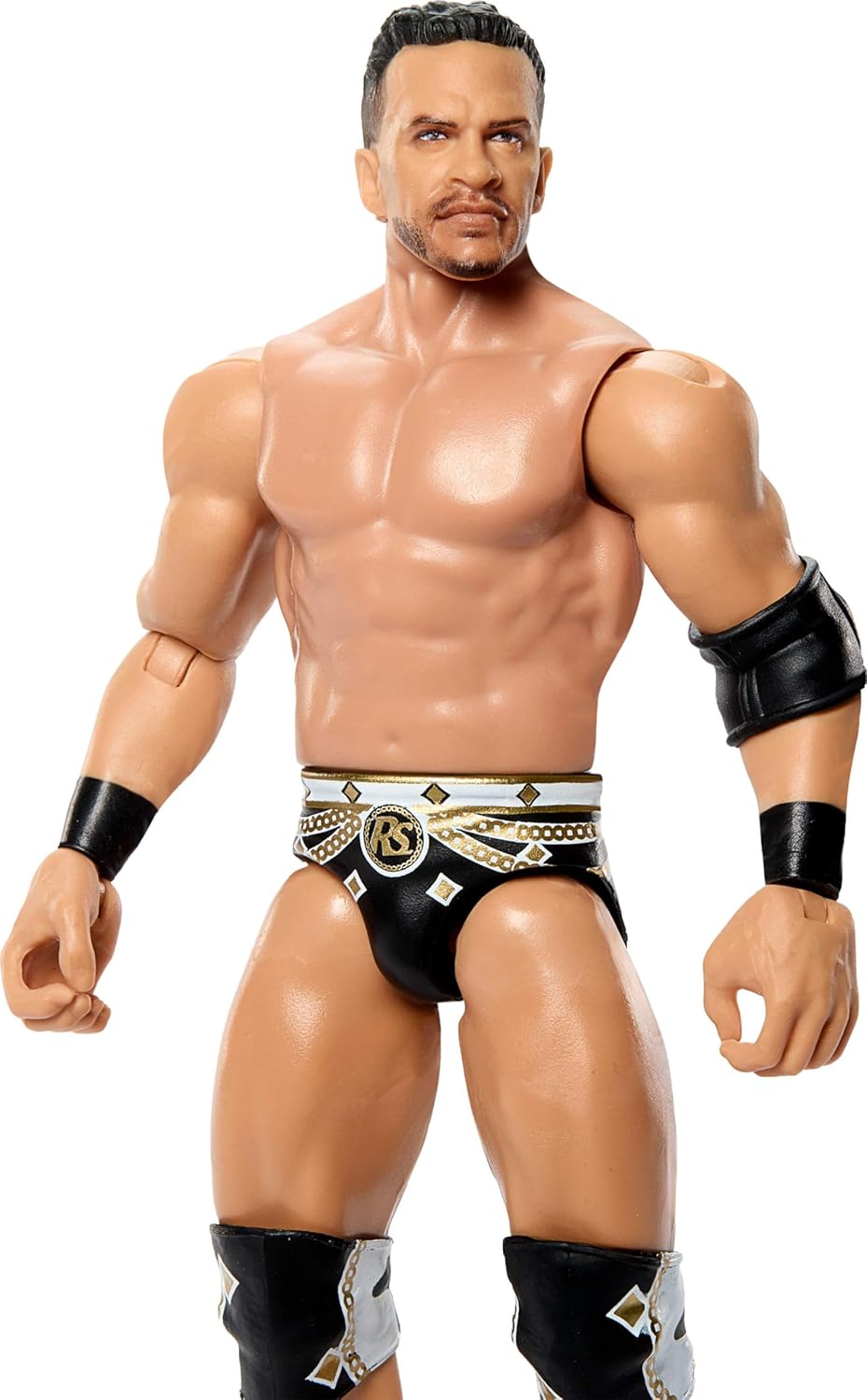 Mattel WWE Ricky Saints Action Figure, Main Event Series #164, 6-inch Collectible Superstar with 14 Articulation Points & Life-Like Look, JHJ09