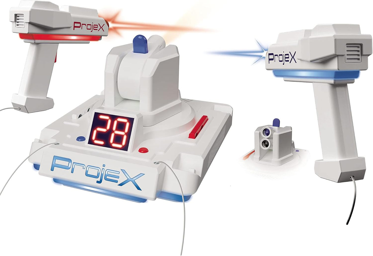 Giochi Preziosi Laser X - Projex Double Blaster, a portable console with 3 game modes, 3 targets, precision lasers, for children from 4 years old, Precious Games, LAP00001