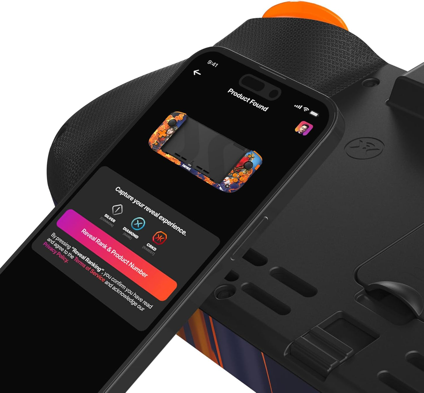 CRKD Nitro Deck+ Handheld Pro Controller for Nintendo Switch & OLED Model - TV Dockable - Programmable Sidekicks & Back Buttons - True Collection System (Renegade Raider Fortnite Edition