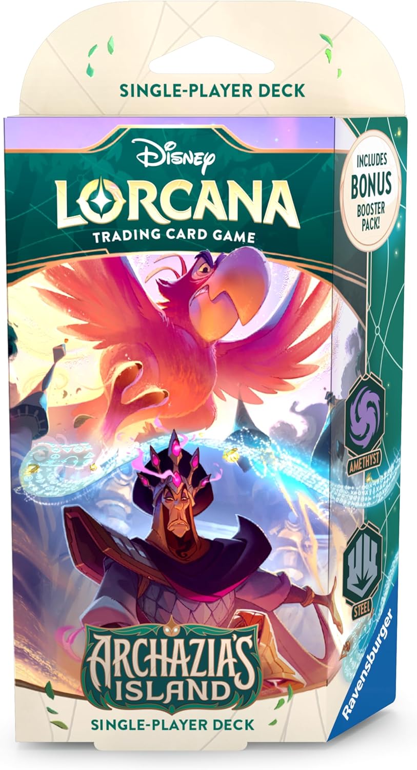 Ravensburger Disney Lorcana Trading Card Game for Adults and Kids Age 8 Years Up - Starter Deck A - Set 7: Archazia's Island - Collectable TCG