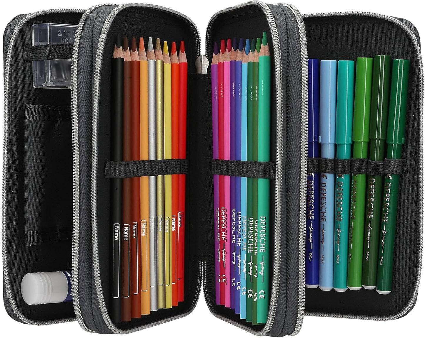Dino World - Triple Pencil Case With Led Drone (0413981)