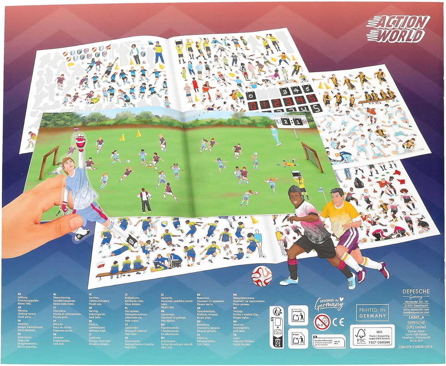 Depesche Create Your Football Game Stickerbook