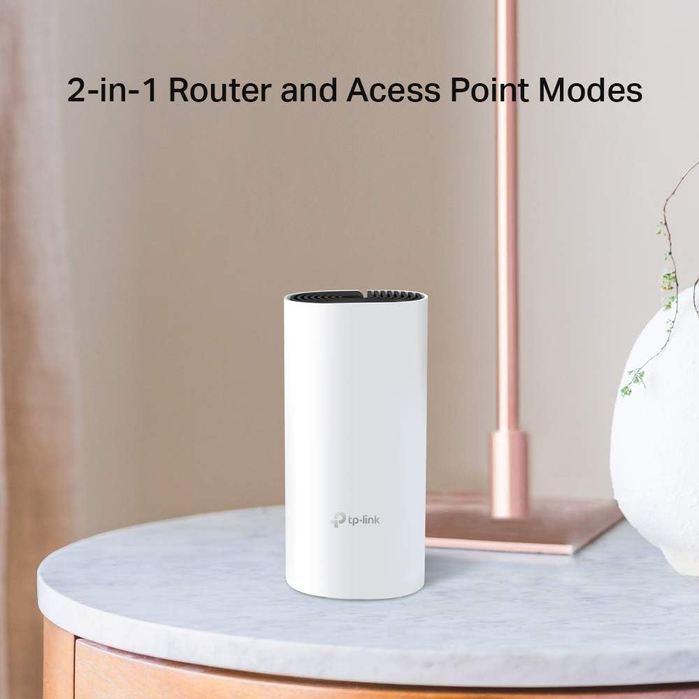 TP-Link Deco M4(2-pack) AC1200Mbps Whole Home Mesh WiFi System, Seamless & Speedy WiFi Extender Booster, Up to 2800 ft² Coverage, Work with Amazon Alexa, Router and Internet Booster Replacement