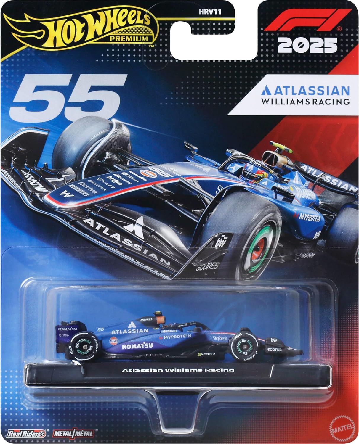Hot Wheels 1:64 Scale Premium Die-Cast Formula 1 Collectible Toy Race Car with Real Riders Tires & Metal/Metal Body & Chassis (Styles May Vary