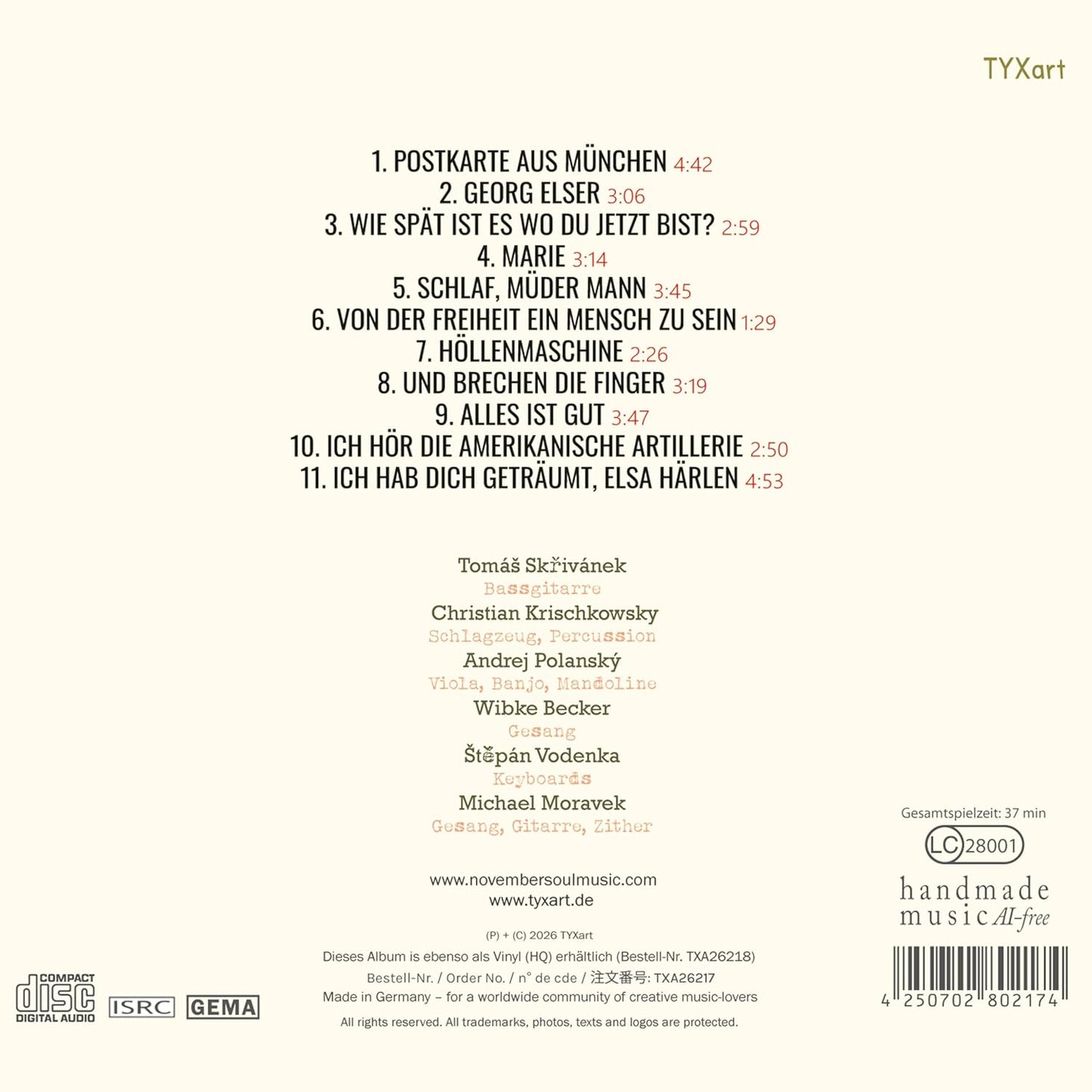 Georg/Lieder Fuer Georg Elser
