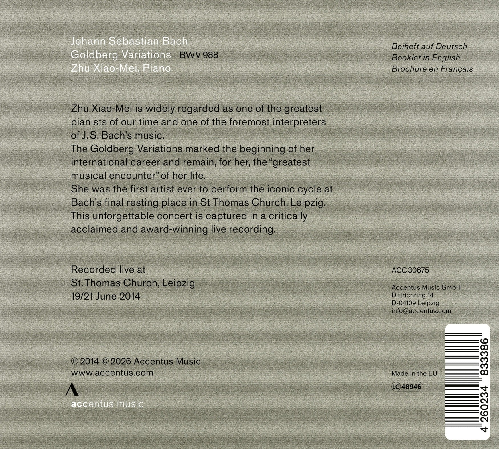 Bach: Goldberg Variations