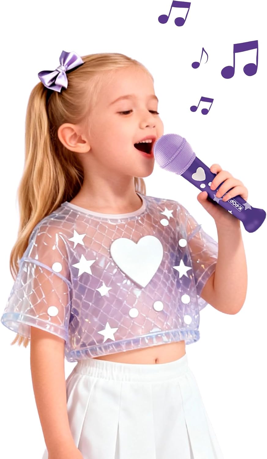 K Pop Idol muziekspeelgoed, microfoon, geïnspireerd door K-pop, met spraakopname, geïntegreerde geluiden voor een echte fans, vanaf 3 jaar