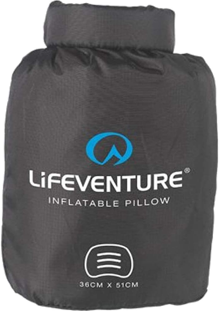 Lifeventure Ultralight Inflatable Pillow Compact, Inflatable, Comfortable, Ergonomic Camping Pillow for Neck and Lumbar Support Ideal for Travel and Camping