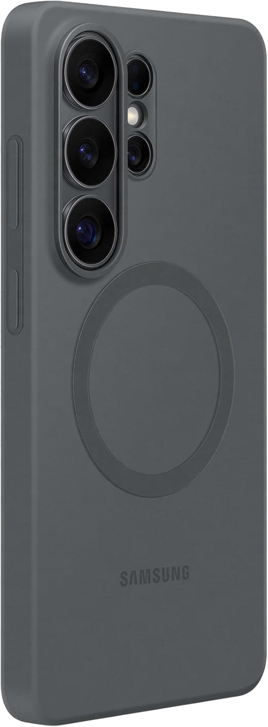 Samsung Silicone Magnet Case cover magnetica in silicone con tecnologia Magnetic Power Profile Galaxy S26 Ultra, Black