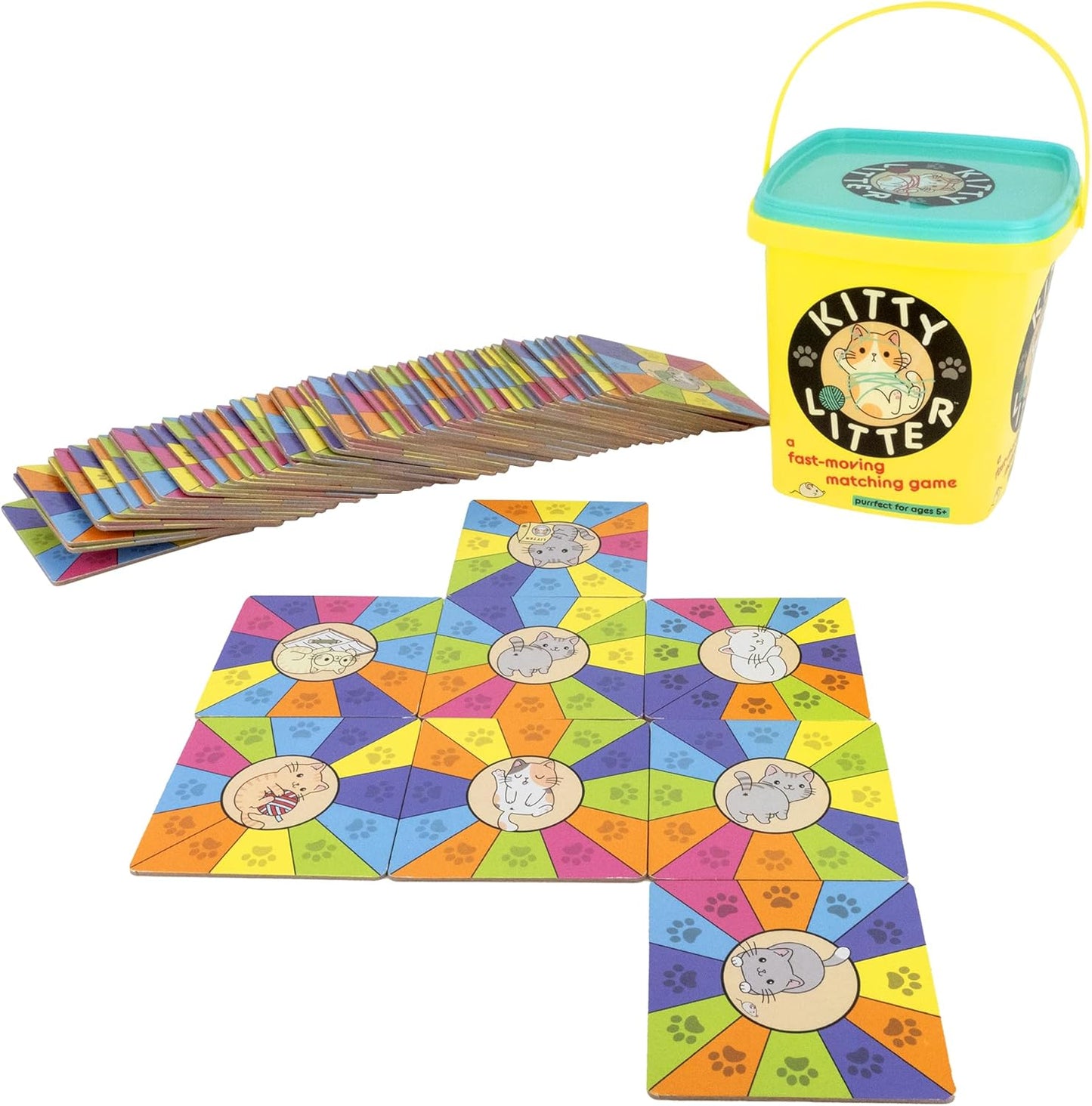 Project Genius Kitty Litter Matching Game, Cat-Themed Tile Game