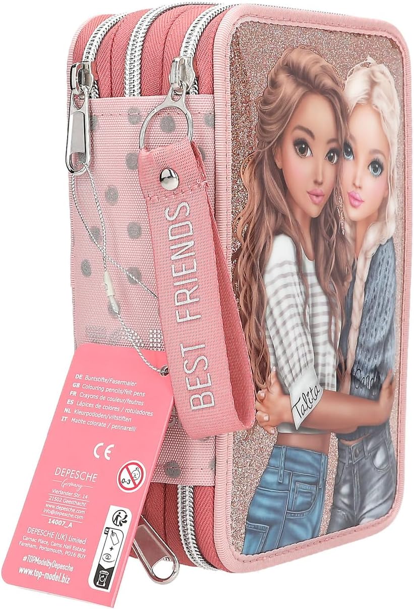 Topmodel - Triple Pencil Case - Dots