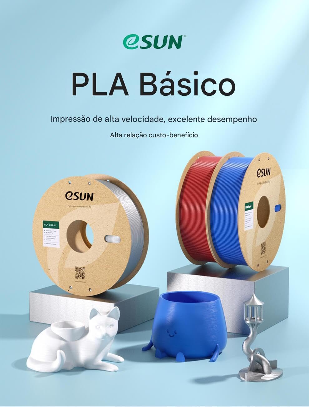 eSUN - PLA-Basic Blue (1.75mm - 1kg)