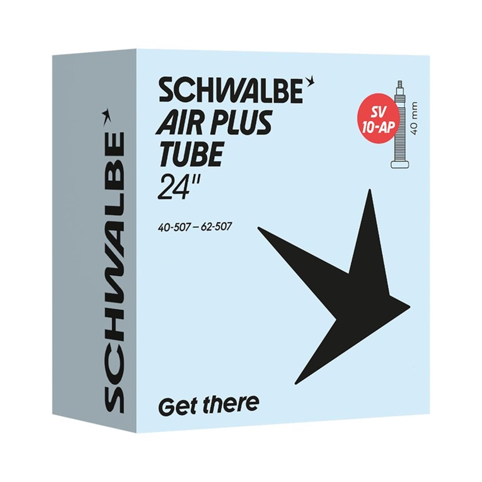 Schwalbe Fahrradschlauch SV10-AP AIR Plus 40/62-507 IB 40mm