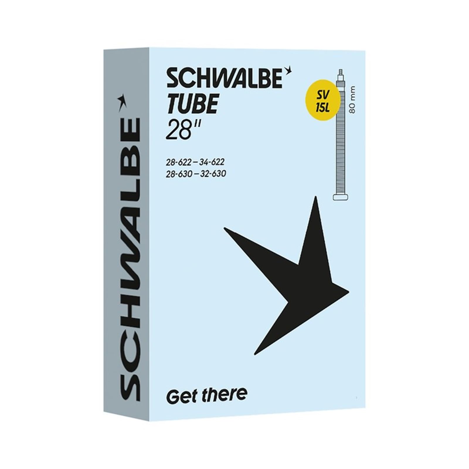 Schwalbe Fahrradschlauch SV15L 28/34-622/630 IB 80mm