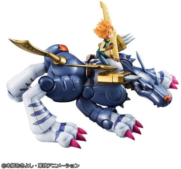 Megahouse Garurumon & Ishida Yamato Digimon Adventure Metal Figure - Precious G.E.M. Series MH843822, Multi-Colour, Collectible Figure, Ideal for Anime Fans