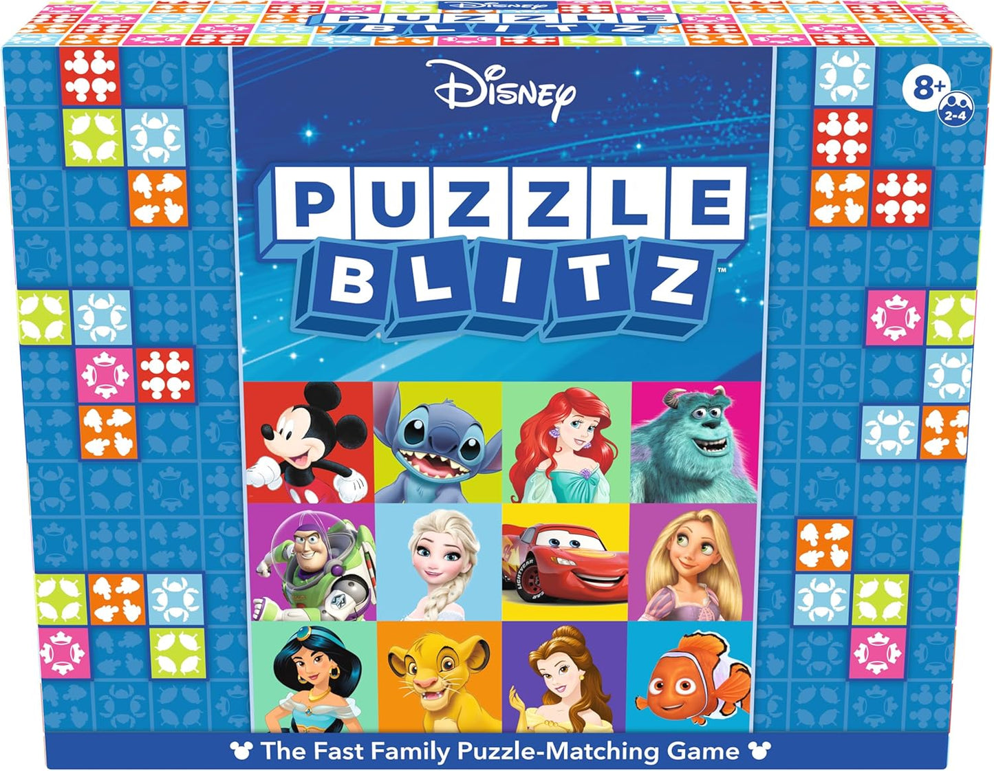 Goliath – Disney Puzzle Blitz - Bordspel voor Kinderen vanaf 8 Jaar – Disney-spel voor 2 tot 4 Spelers – Familiespel, ook geschikt voor Volwassenen – Puzzelspel voor hele Gezin