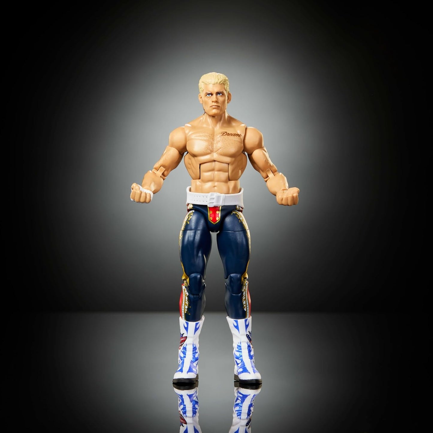 Mattel WWE Elite Action Figure & Accessories, Series #125 Set, 6-inch Collectible Cody Rhodes with 25 Articulation Points & Swappable Hands