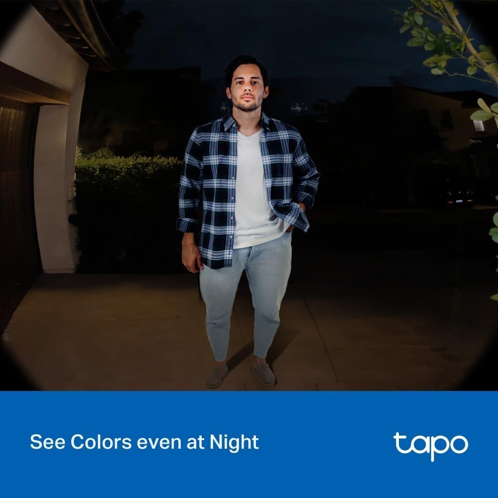 Tapo D130 V1 - Smart Doorbell - With Camera - Wired - Wireless - 802.11B, 802.11G, 802.11N - 2.4 Ghz