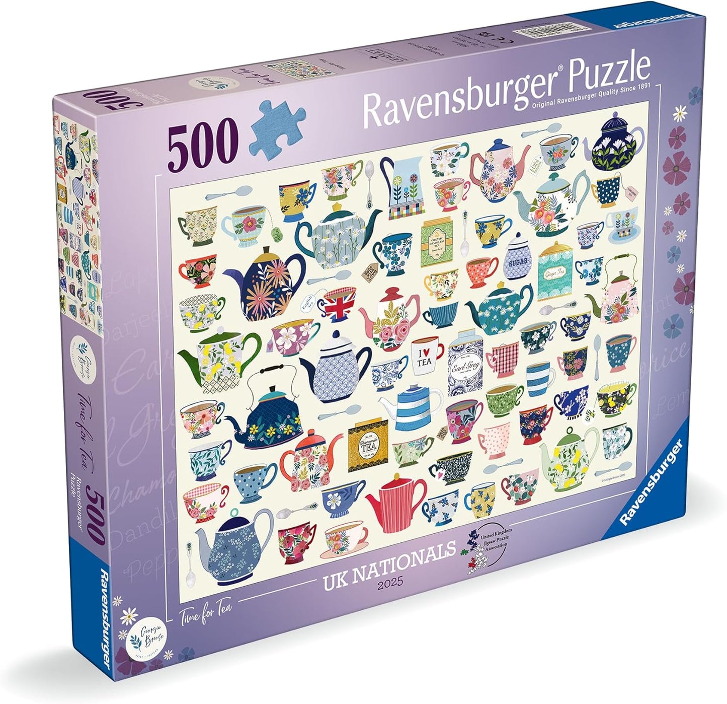 Ravensburger Time for Tea 500 piece Jigsaw Puzzle - Puzzle Championships for Adults and Kids Age 10 Years Up